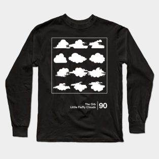 Little Fluffy Clouds / Minimal Graphic Artwork Design Long Sleeve T-Shirt